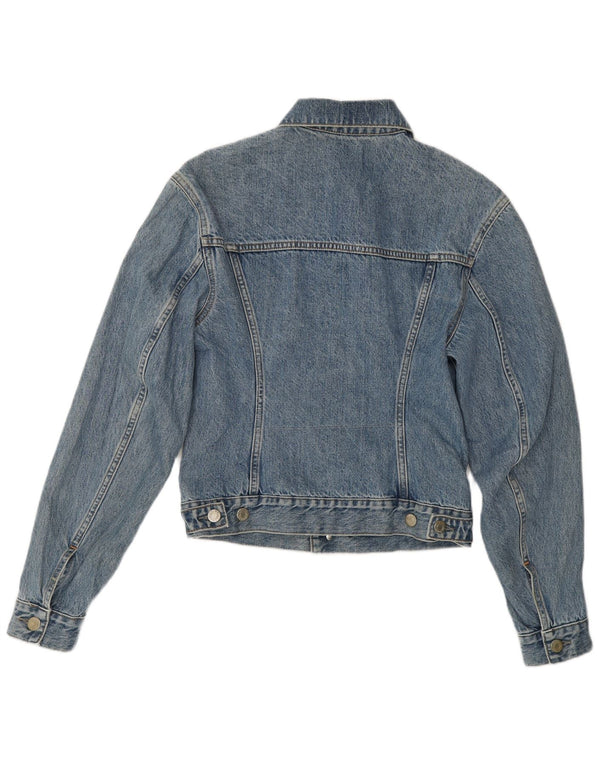 Helmut Lang Chaqueta vaquera para mujer UK 8 Small Algodón azul