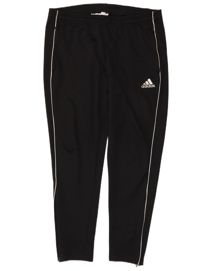 Pantalones de chándal ADIDAS para hombre, talla grande, poliéster negro