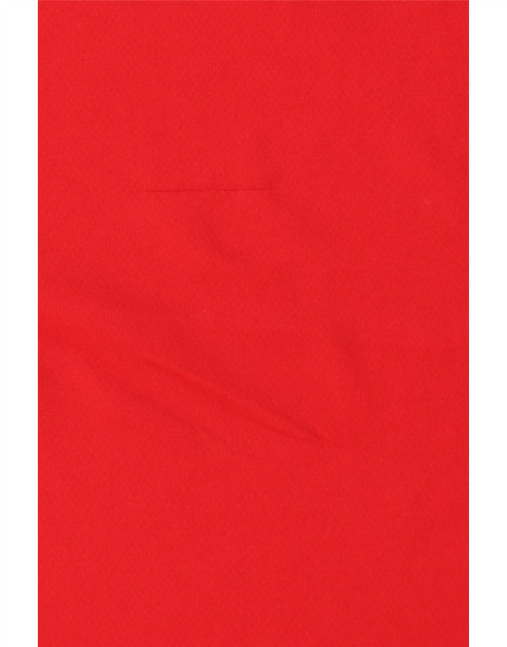 Adidas Hombre Climalite Camiseta Top Grande Rojo Colorblock Poliéster