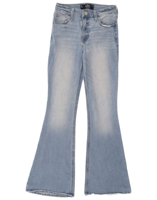 Hollister Jeans acampanados elásticos de talle alto para mujer US 4 Small W27 L31 Azul