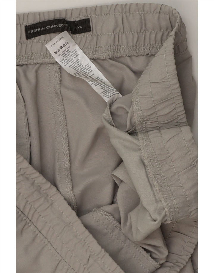 FRENCH CONNECTION Pantalón cargo tipo jogging para hombre XL W38 L29 Poliéster gris