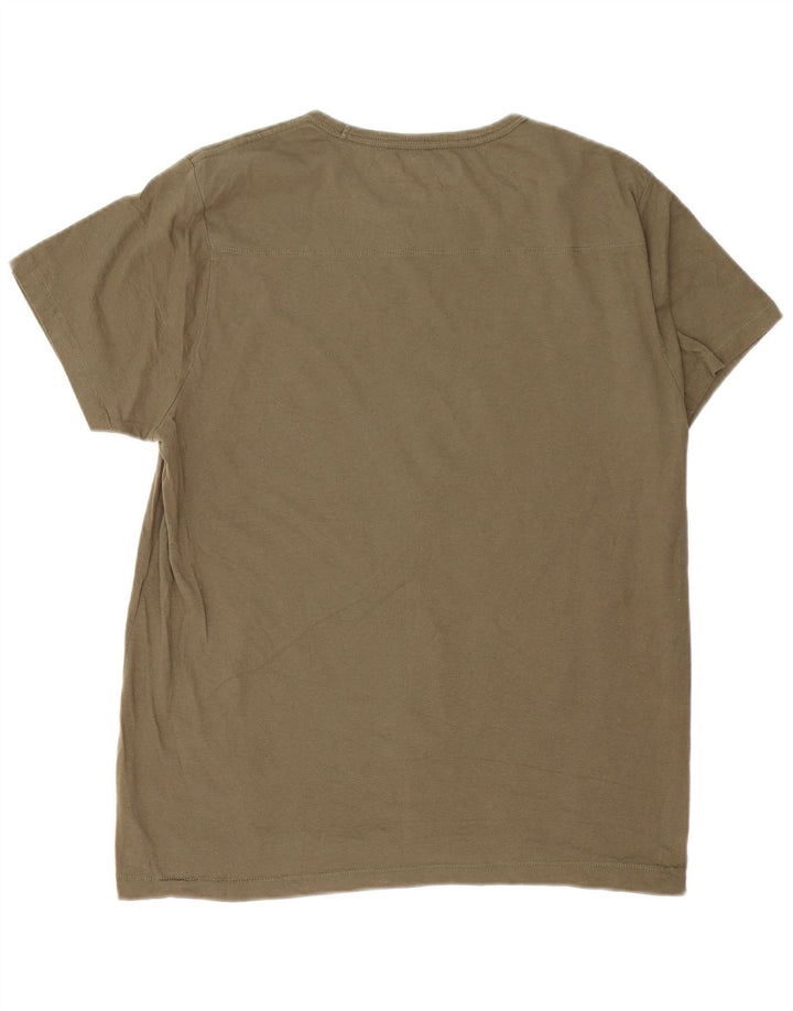 French Connection Camiseta para Hombre Top XL Caqui Algodón