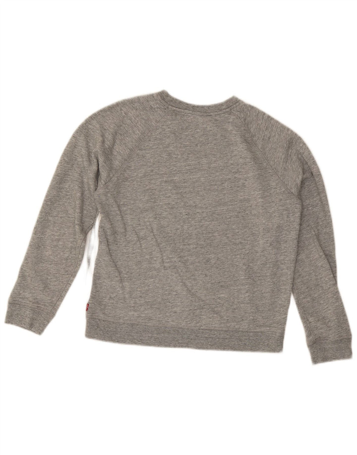 LEVI'S Womens Sweatshirt Jumper UK 14 Medium Grey