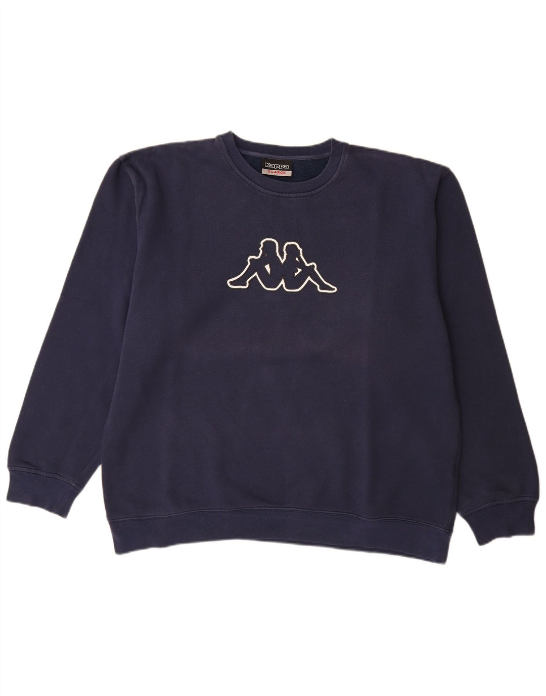 Kappa Hombre Sudadera Gráfica Jumper XL Azul Marino Algodón