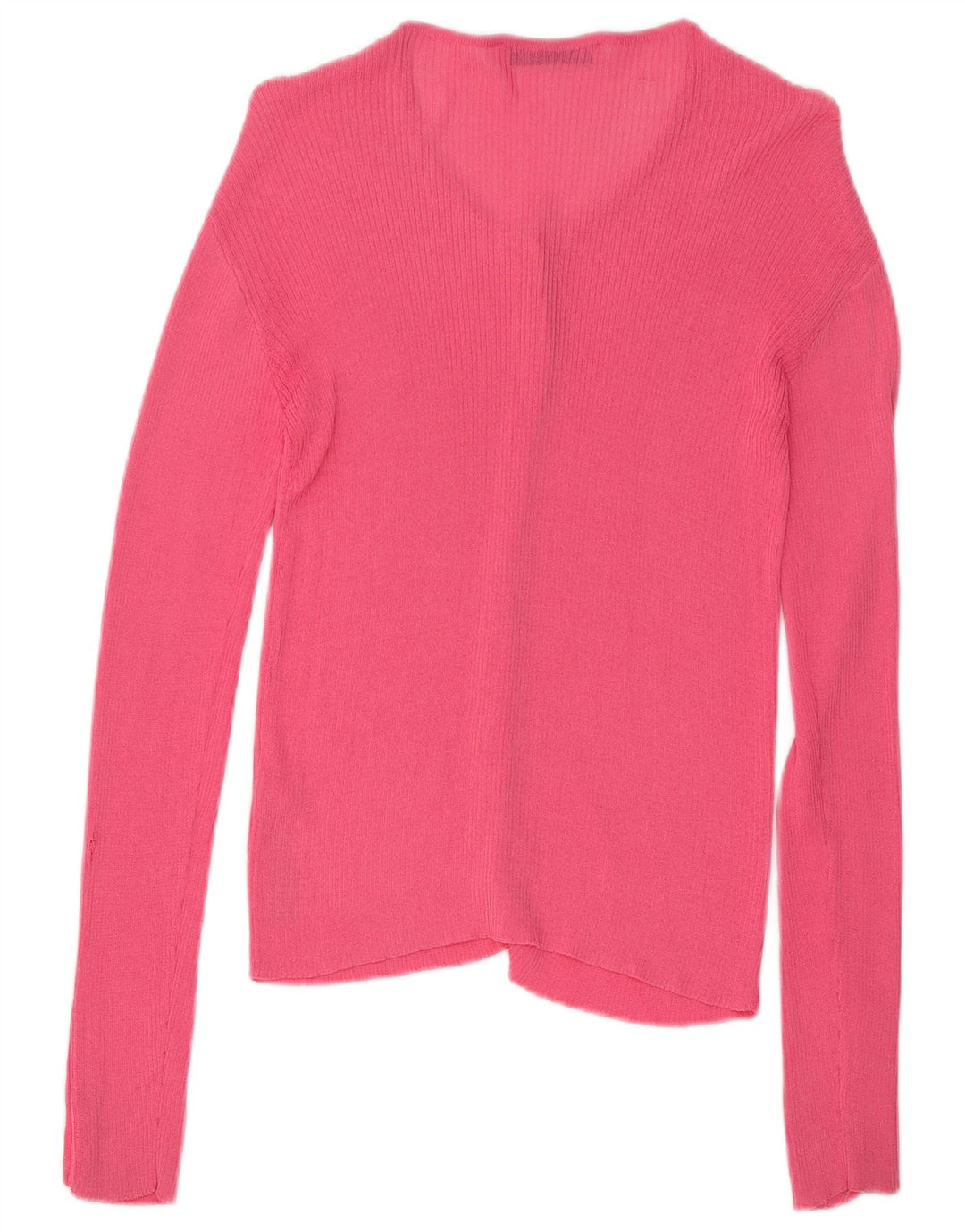 Zara Mujer Cárdigan Suéter UK 44 Viscosa Rosa Medio