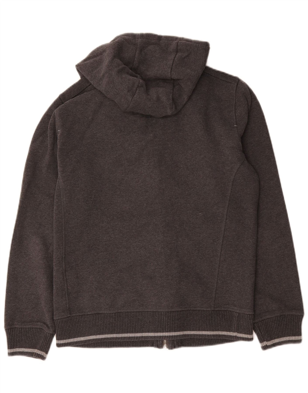 Champion Sudadera con capucha y cremallera para hombre, talla pequeña, algodón gris