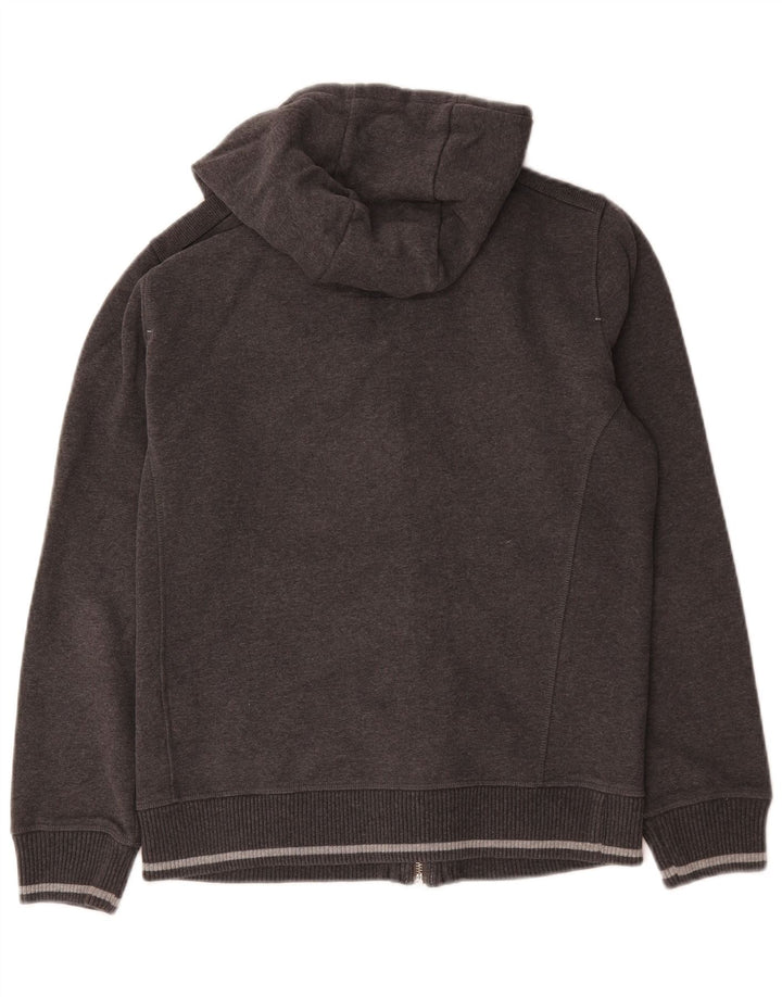 Champion Sudadera con capucha y cremallera para hombre, talla pequeña, algodón gris