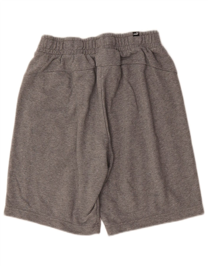 Pantalones cortos deportivos Puma para hombre de algodón gris medio