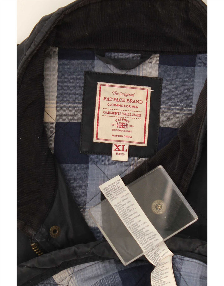 Chaqueta acolchada para hombre Fat Face UK 42 XL Algodón azul marino