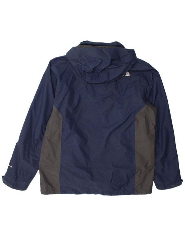 The North Face Chaqueta cortavientos con capucha para hombre UK 42 XL Azul Colorblock