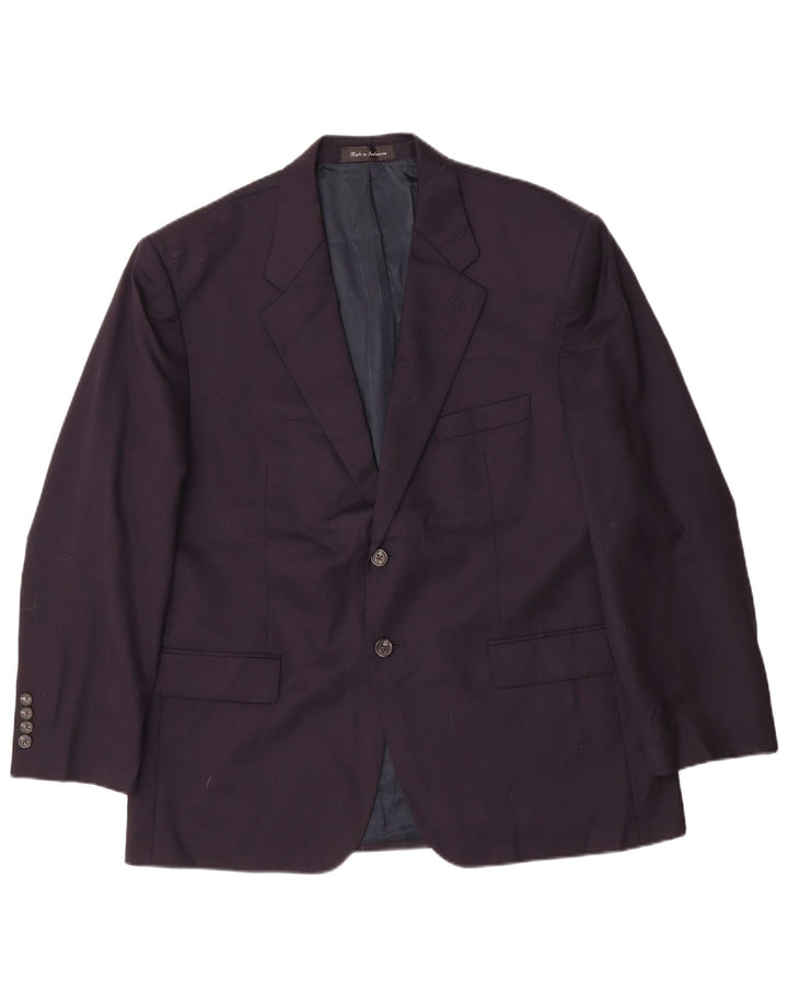 Chaps Chaqueta tipo blazer de 2 botones para hombre UK 42 XL Lana azul marino
