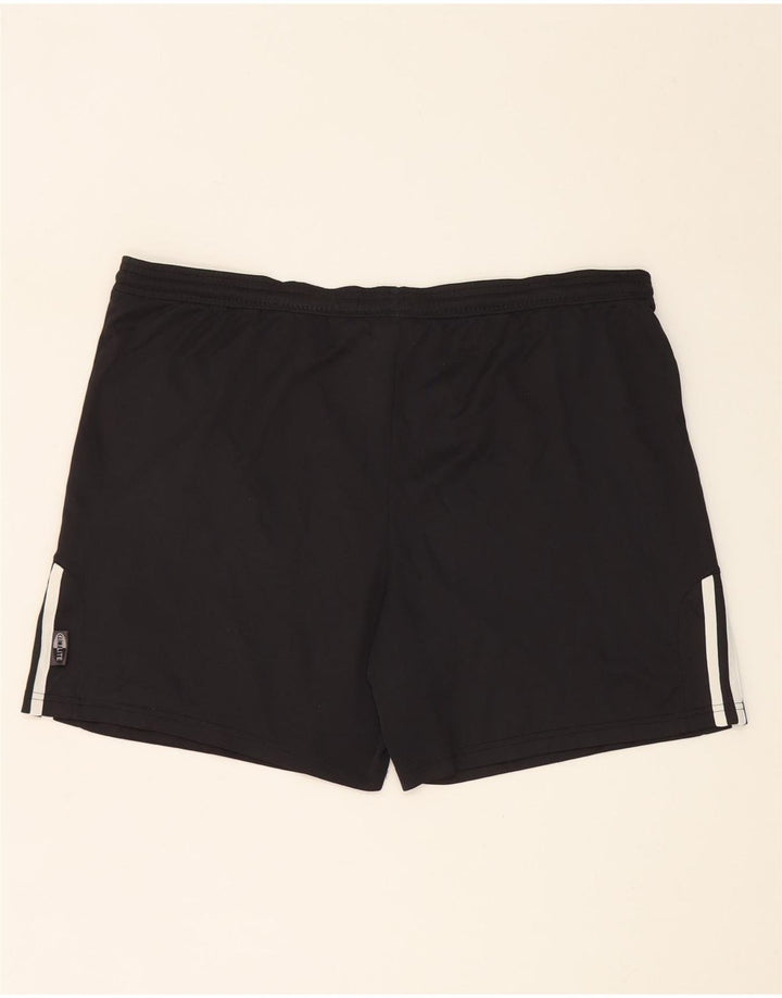 Adidas - Pantalones cortos deportivos para hombre, talla grande, poliéster negro
