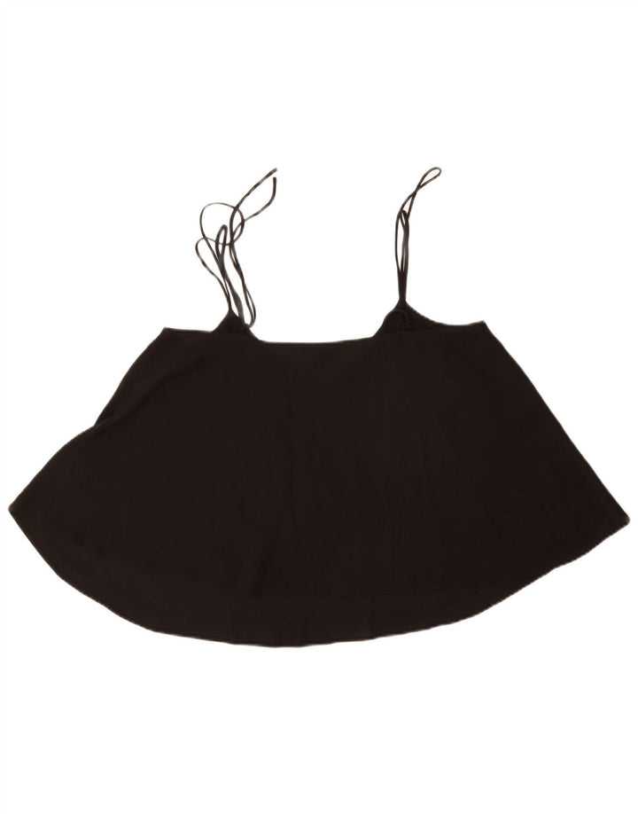 Top de tirantes para mujer Topshop UK 40 Mediano Poliéster negro