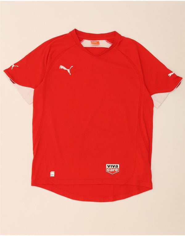 Camiseta Puma Hombre Top Medium Rojo Colorblock Poliéster