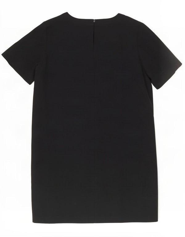 Marks & Spencer Vestido recto extragrande para mujer UK 46 Grande Poliéster negro