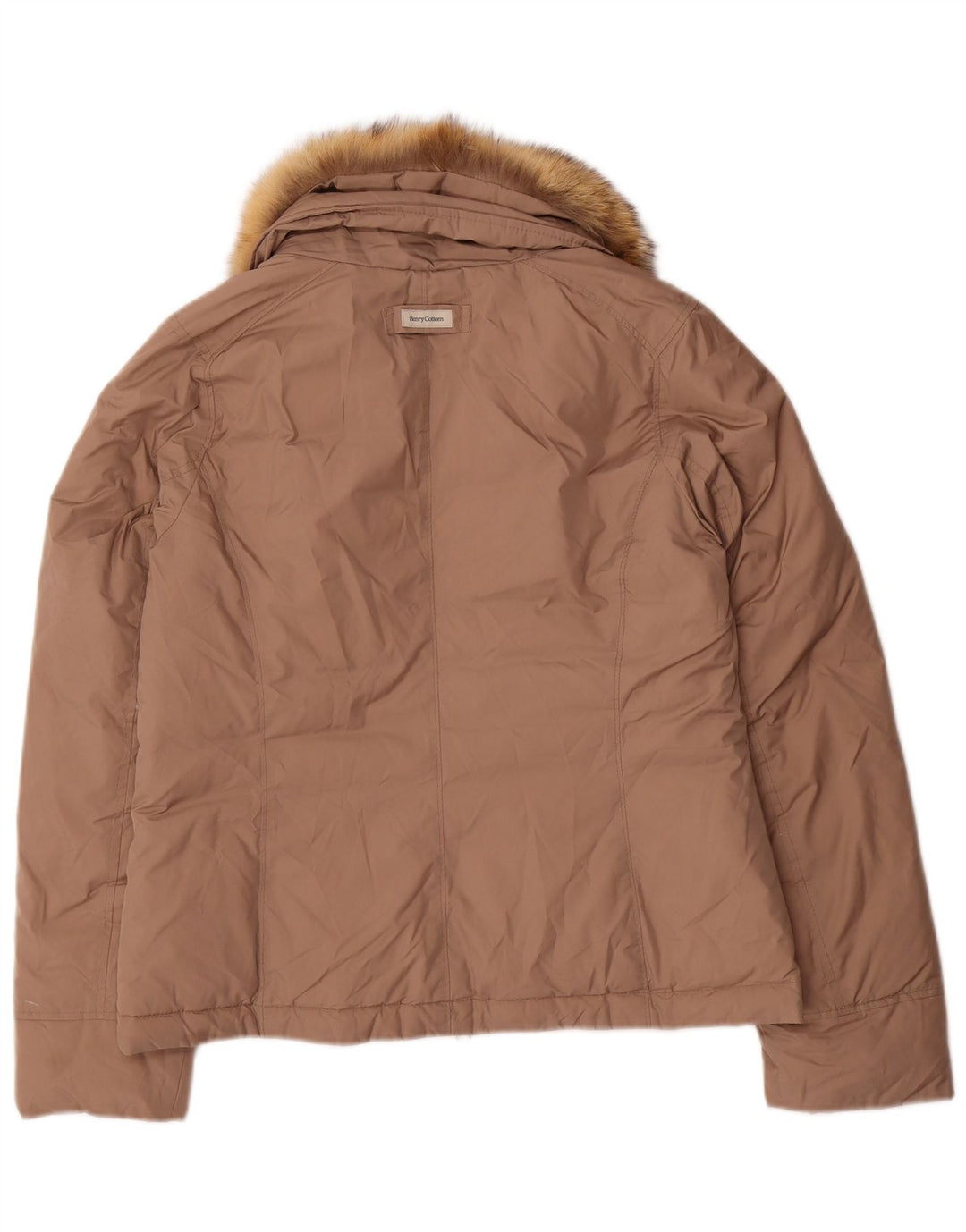 Henry Cottons Chaqueta acolchada para mujer IT 46 Poliéster marrón grande