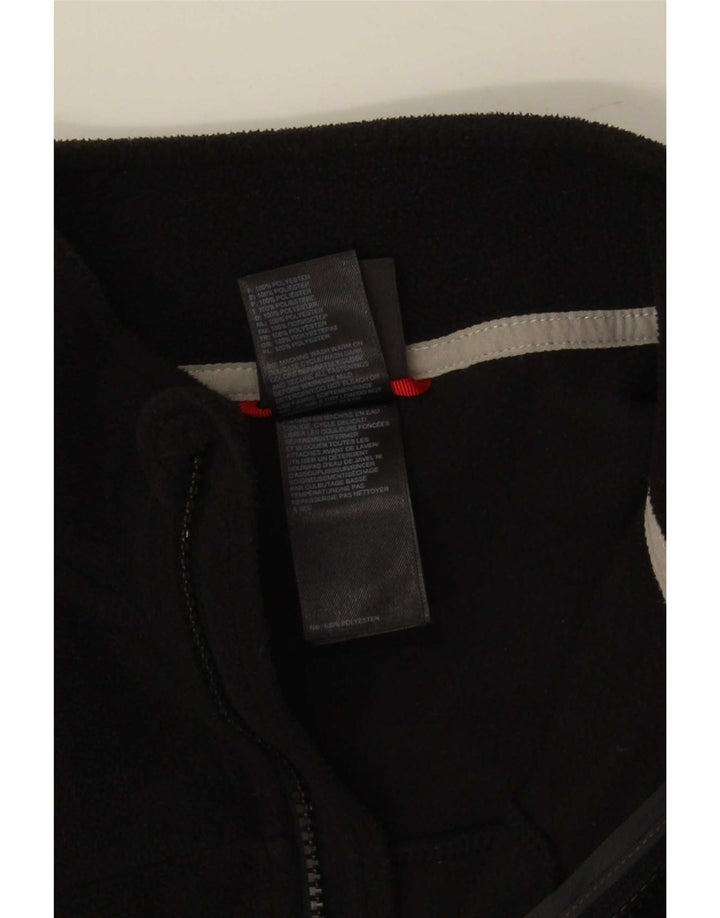 The North Face Chaqueta polar con forro para hombre, talla 40, poliéster negro grande