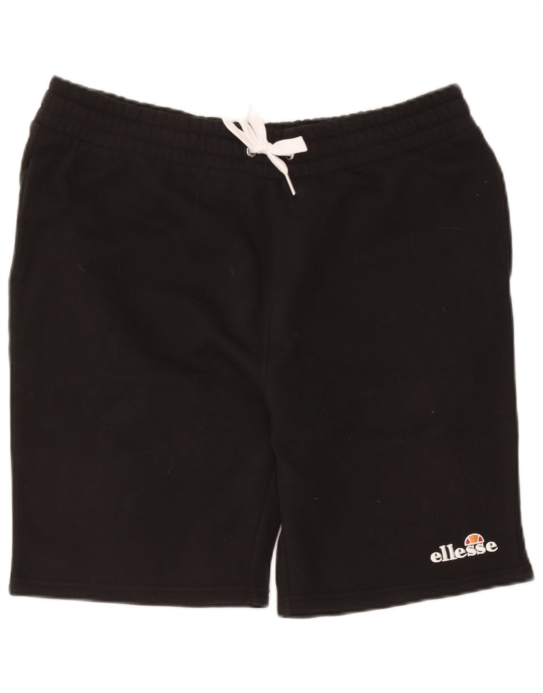 Ellesse - Pantalones cortos deportivos para hombre, talla grande, algodón negro