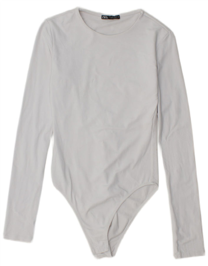 Body Zara Mujer UK 8 Small Blanco