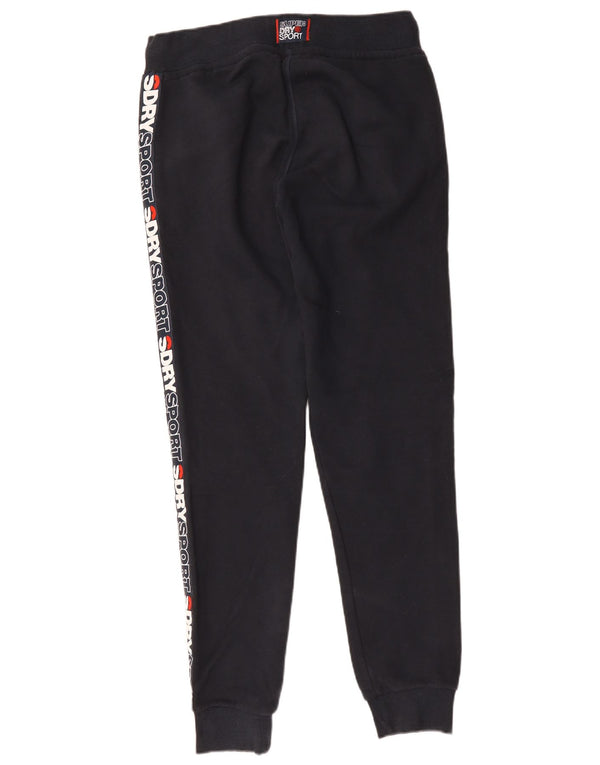 Superdry Hombre Pantalones De Chándal Con Gráfico Joggers De Algodón Azul Marino Medio