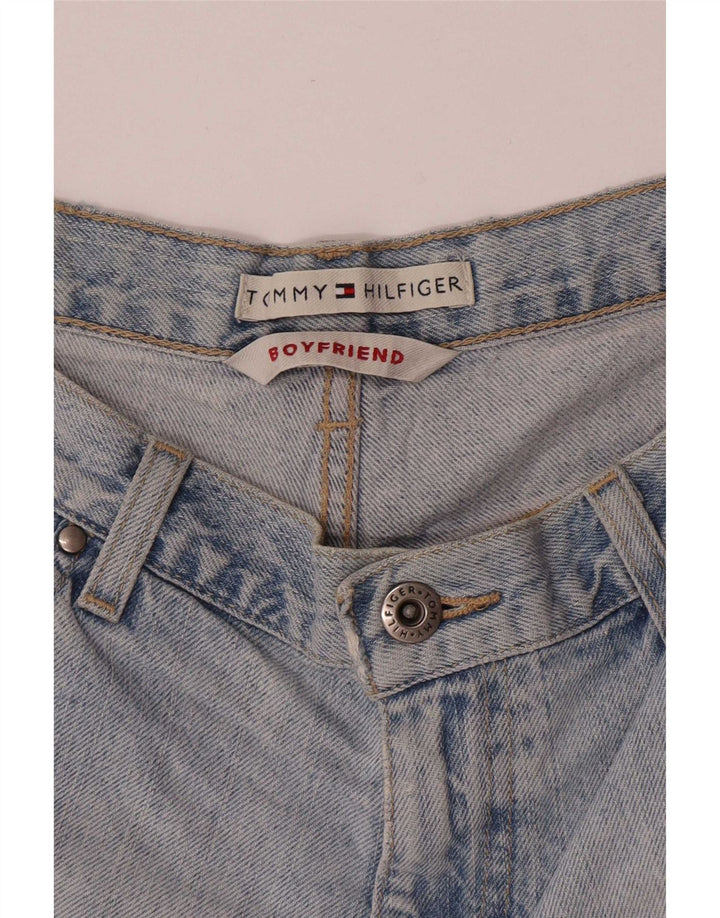 Pantalones Cortos De Mezclilla Desgastados Tommy Hilfiger Mujer W28 Azul Medio