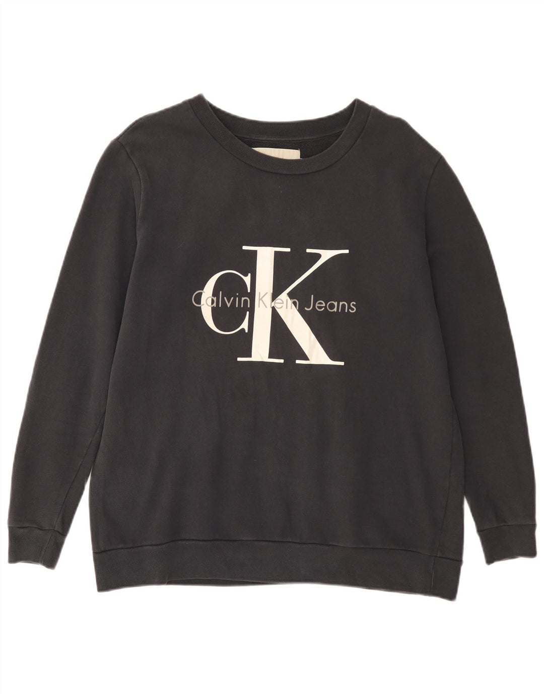CALVIN KLEIN JEANS Sudadera gráfica para hombre Jumper Small Black