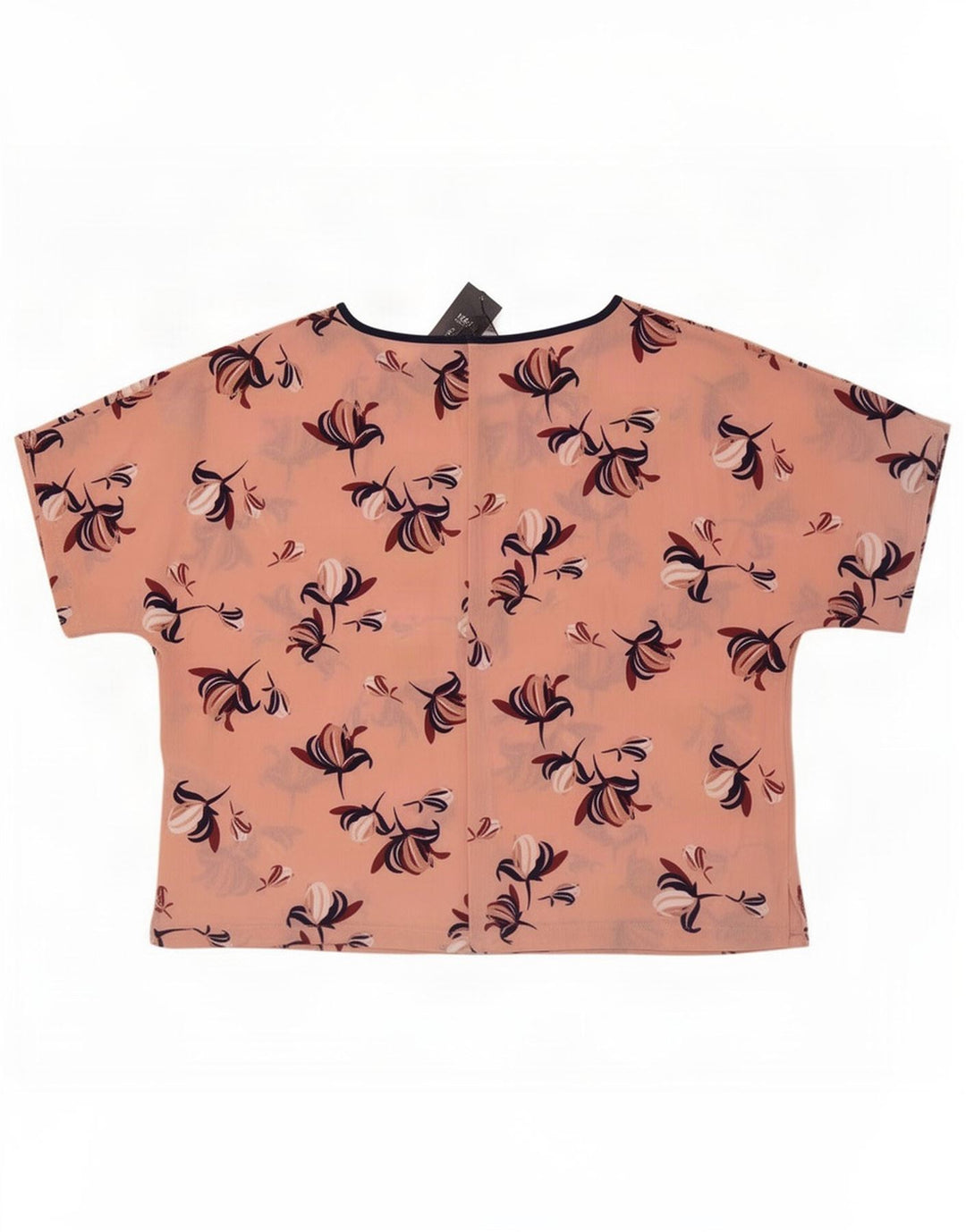 Marks & Spencer Blusa para mujer Top UK 46 Poliéster floral rosa grande