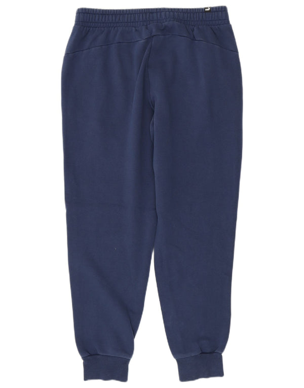 Puma Pantalones de chándal para hombre Joggers Large W34 L28 Azul marino Algodón