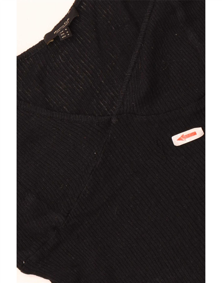Massimo Dutti Camiseta Sin Mangas Mujer UK 12 Medium Negro