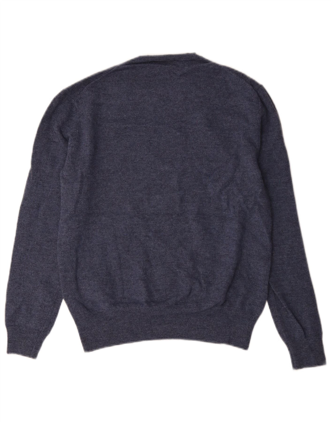 French Connection Jersey De Cuello Redondo Para Hombre De Lana De Cordero Azul Medio
