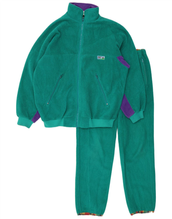 THINK PINK Chándal completo de forro polar para mujer IT 42 Verde medio Colorblock