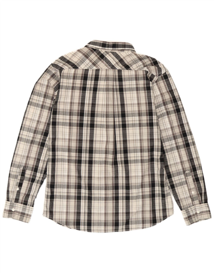 Camisa Levi's para hombre de algodón a cuadros grises grandes