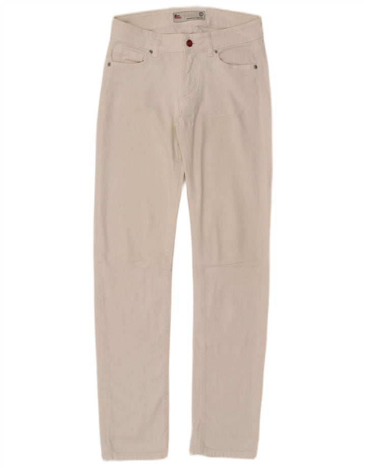Roy Rogers - Vaqueros ajustados para mujer IT 41 mediano W27 L31 algodón blanco