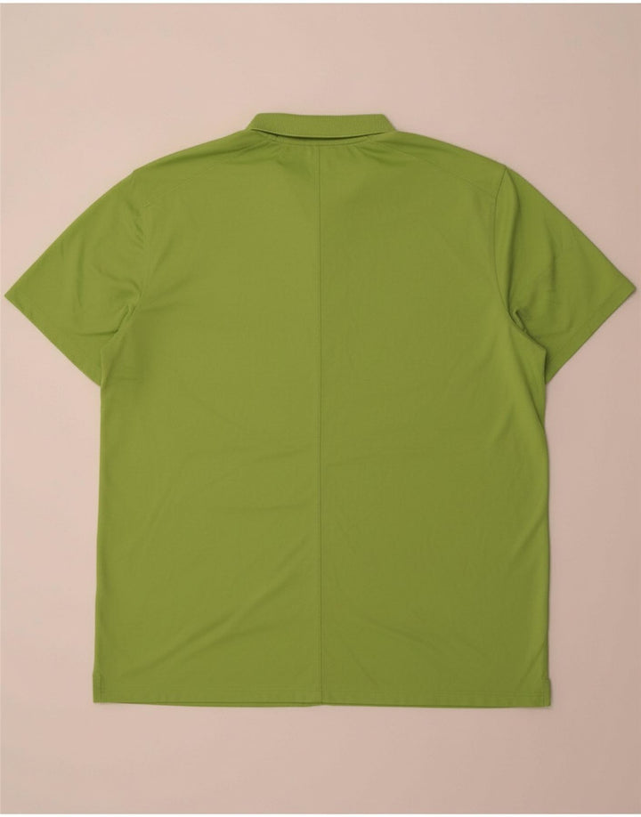 NIKE Mens Big & Tall Polo Shirt XL Green Polyester