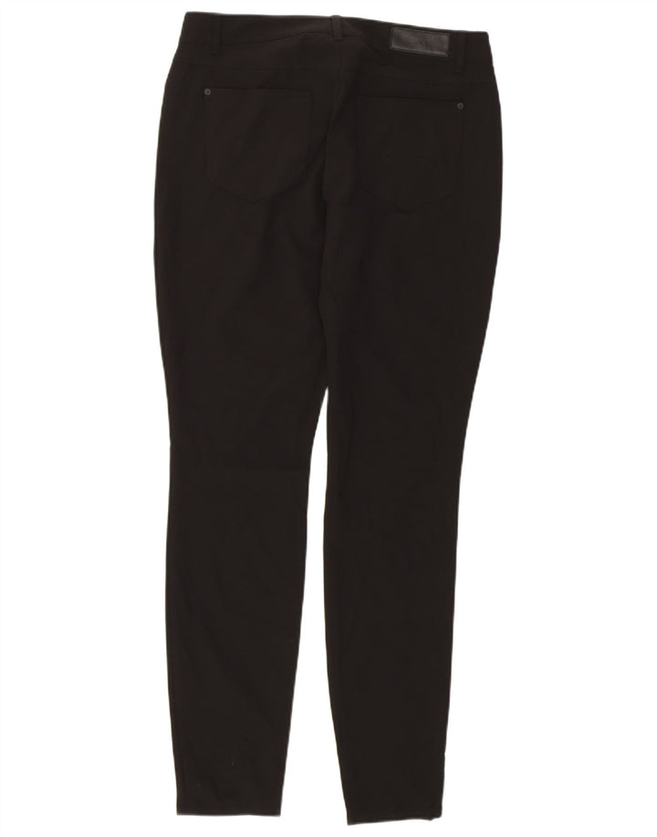 DKNY Pantalones casuales ajustados para mujer US 6 mediano W30 L29 nailon negro