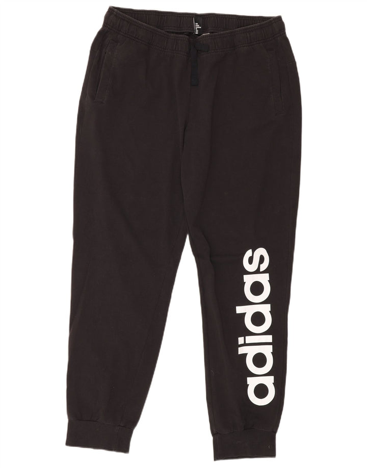 ADIDAS Hombre Graphic Chándal Pantalones Joggers Grande Negro