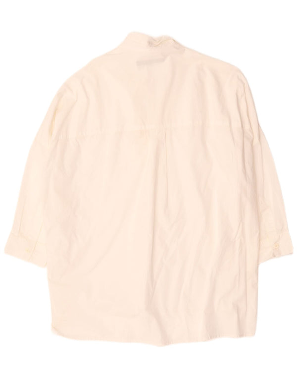 French Connection Camisa tipo jersey de manga 3/4 para mujer UK 46 Grande Blanco