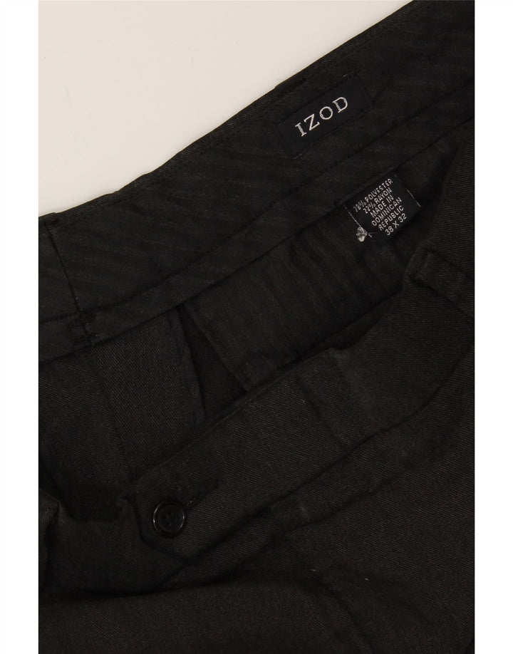 IZOD Mens Pegged Suit Trousers W38 L32 Grey Polyester Vintage Izod and Second-Hand Izod from Messina Hembry 