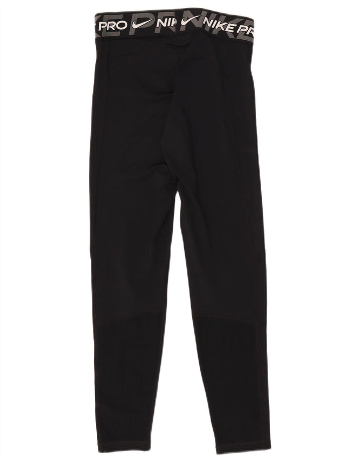 Nike Leggings Dri Fit Graphic para mujer UK 10 Pequeño Poliéster negro