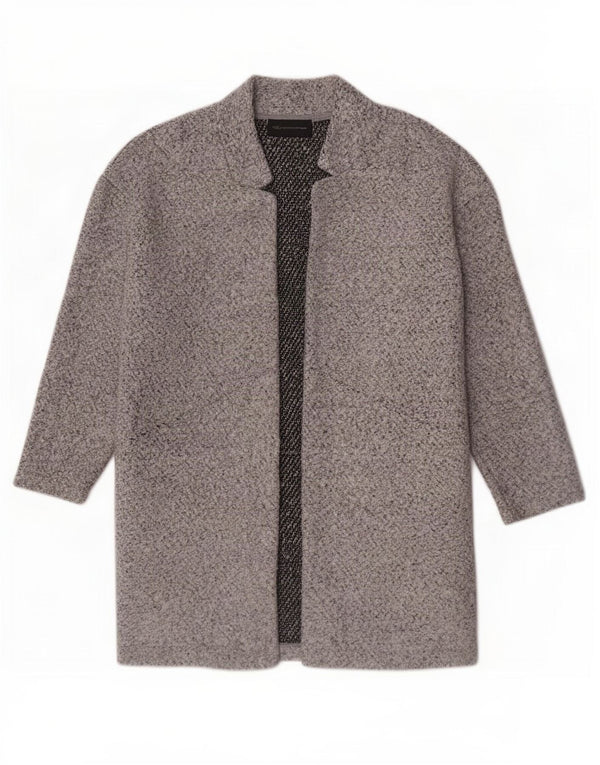 Marks & Spencer Abrigo abierto para mujer UK 42 Poliéster gris medio