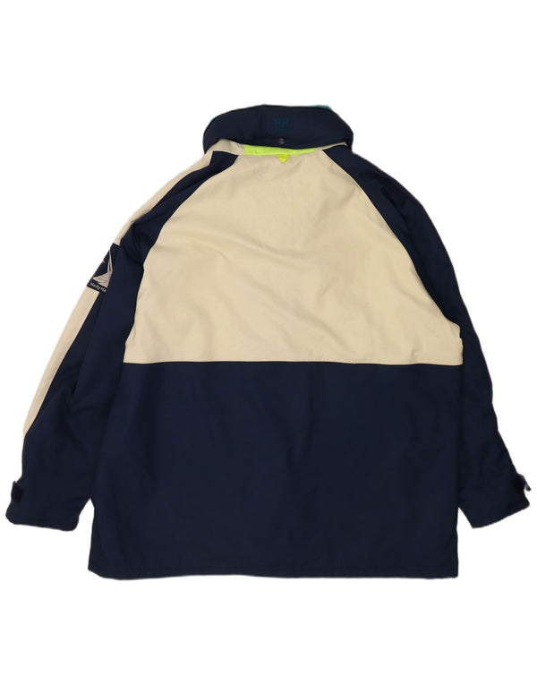 Helly Hansen Chaqueta cortavientos para hombre IT 58/60 4XL Azul marino Colorblock