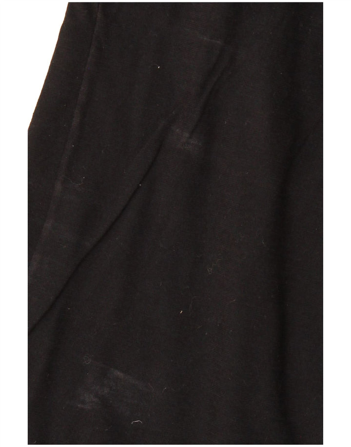 Rifle Polo para hombre grande de algodón negro