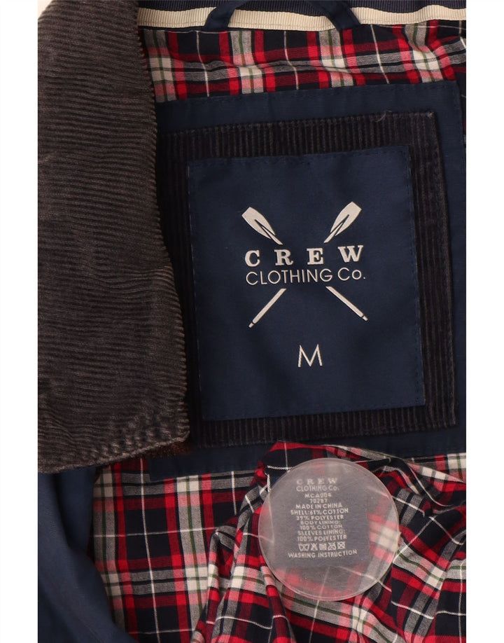 CREW CLOTHING Chaqueta utilitaria para hombre UK 38 Algodón azul medio