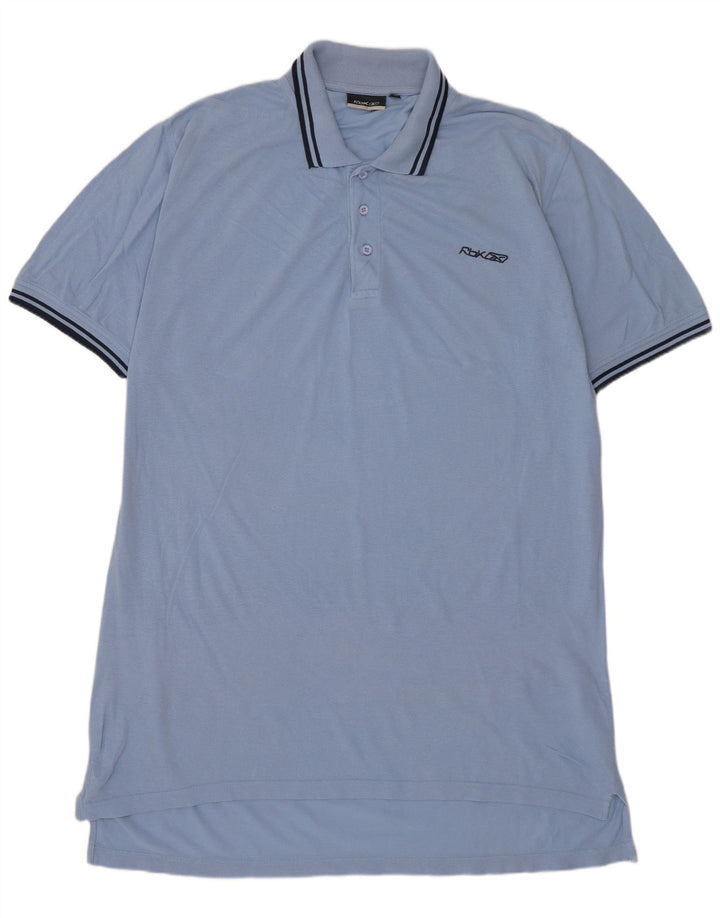 REEBOK Polo Hombre Algodón Azul Grande