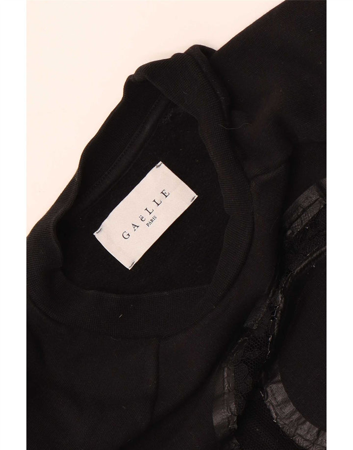 Gaelle - Sudadera gráfica para mujer, talla 10, color negro
