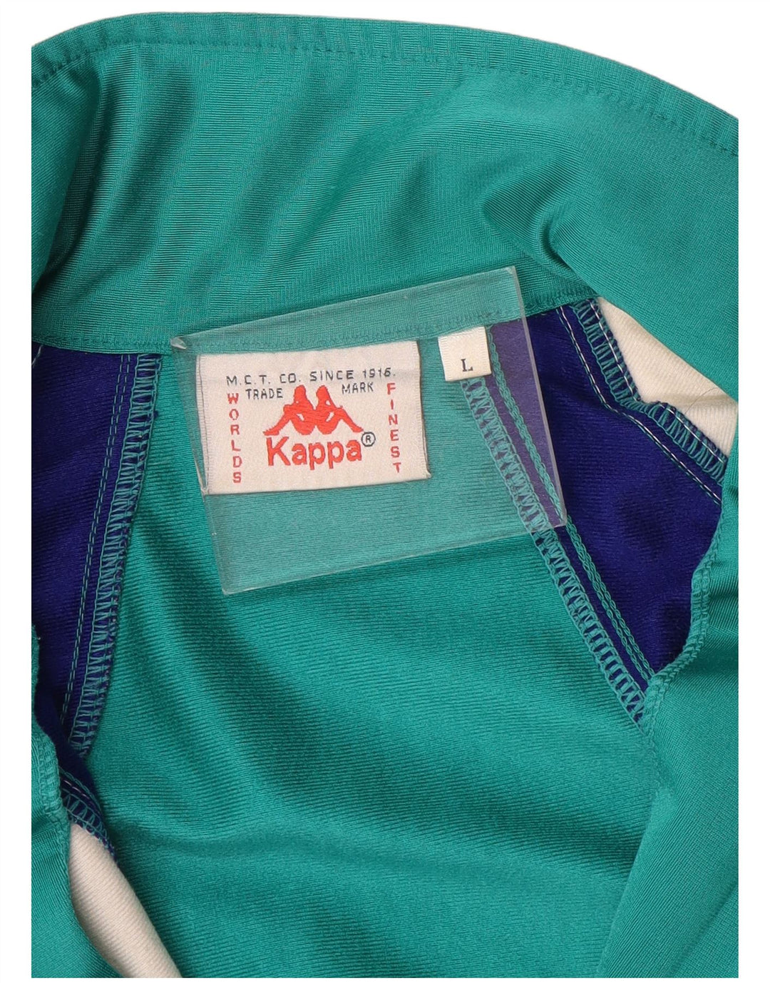 Kappa Hombre Chaqueta De Chándal Con Gráfico Grande Verde Colorblock