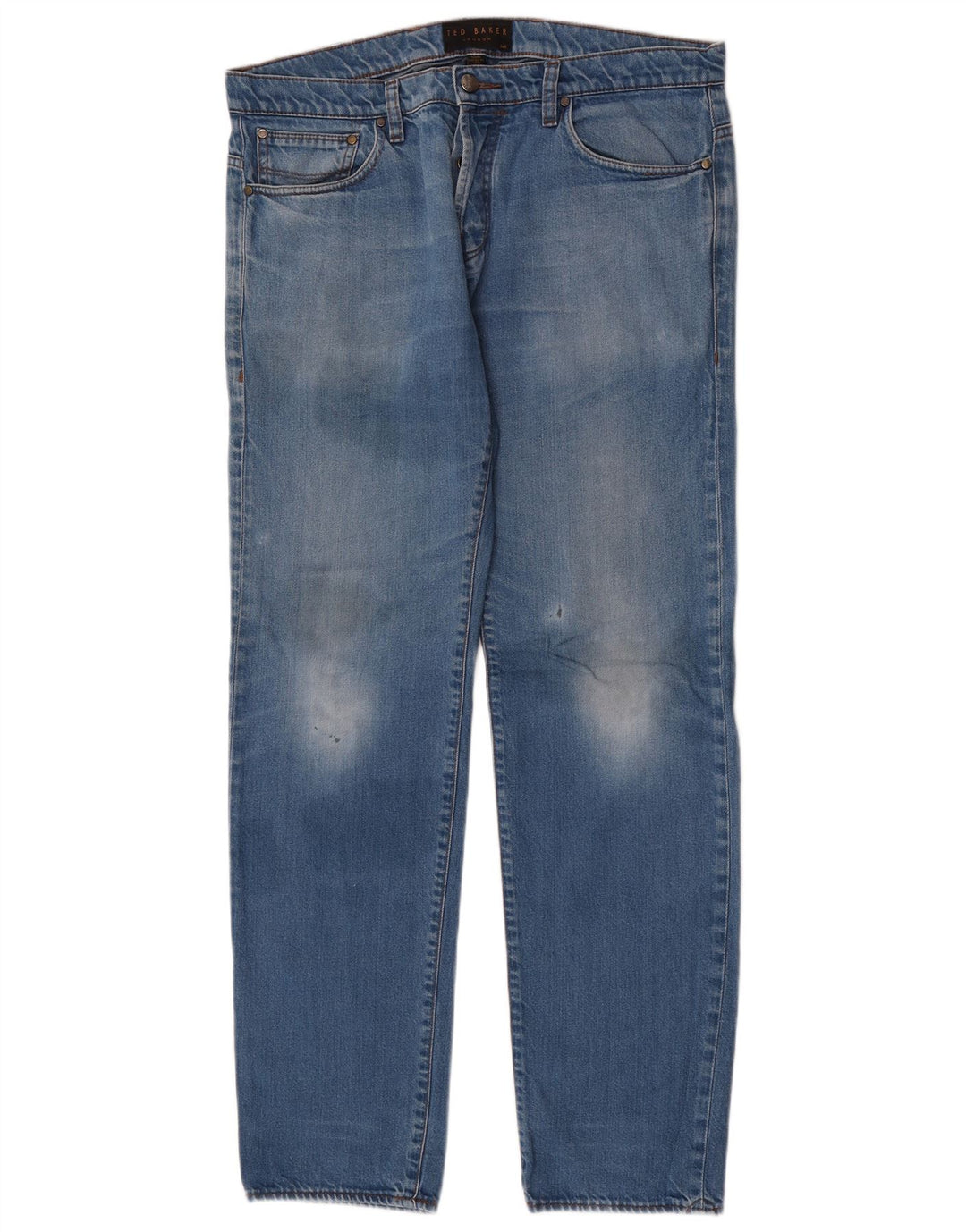 Vaqueros rectos para hombre de Ted Baker W34 L32 Poliéster azul