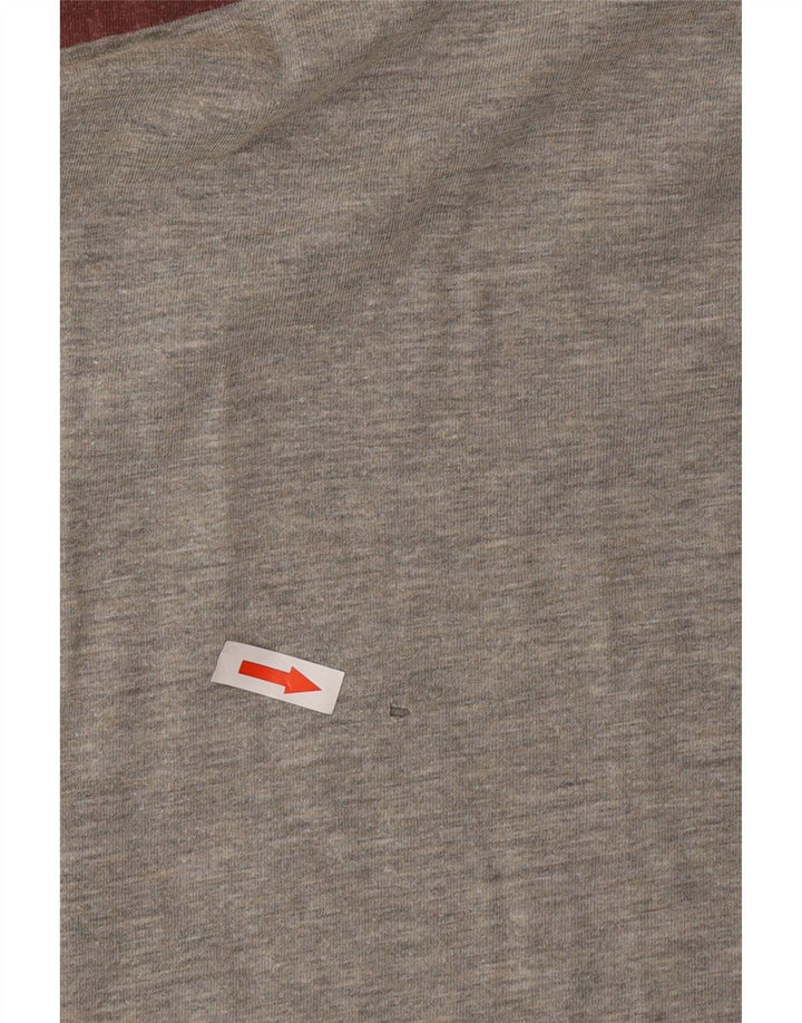 Camiseta Puma Hombre Top Algodón Colorblock Gris Medio