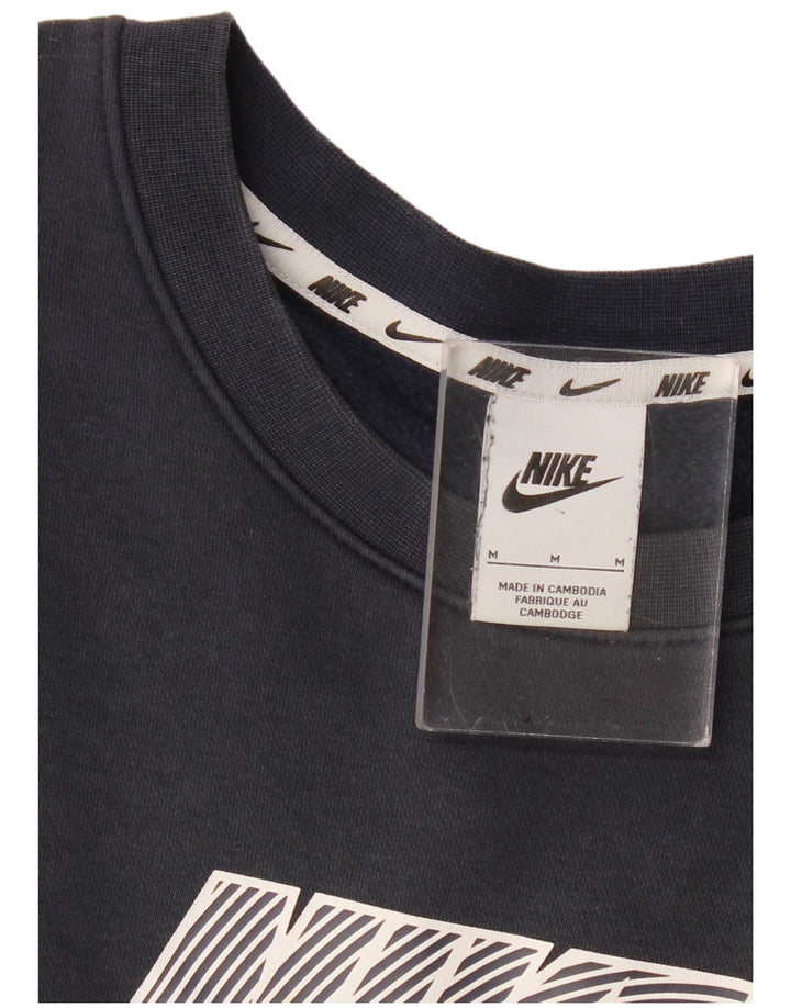 Nike Hombre Sudadera con gráfico tipo jersey en color azul marino mediano
