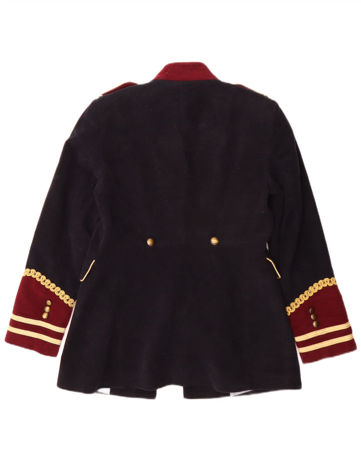 Zara Chaqueta tipo blazer militar para mujer UK 40 Mediana Azul marino Colorblock